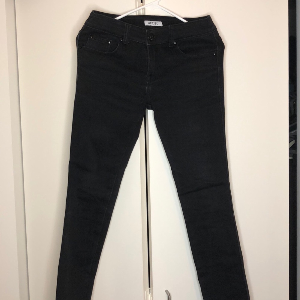 Black Skinny Jeans 100% Cotton. Size 29